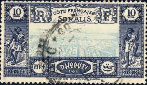 CÔTE FRANÇAISE DES SOMALIS - Yv.168 OBLITÉRÉ (B/TB)