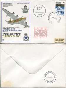 SC35a 50th Ann Formation of the Royal Australian Air Force Standard Cover (A)