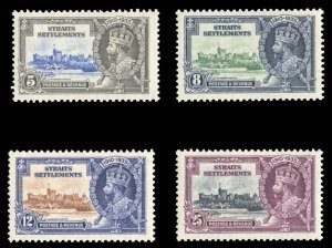 Straits Settlements #213-216 Cat$25, 1935 Silver Jubilee, complete set, never...