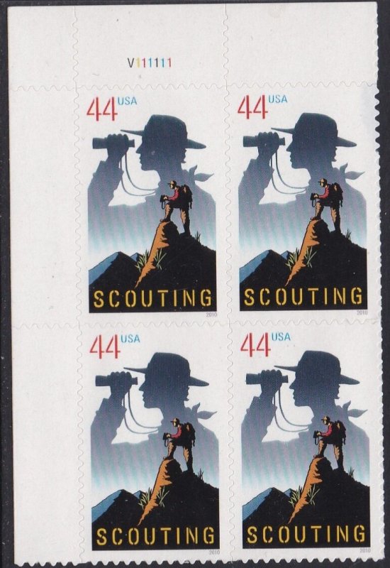 4472 Boy Scouts of America Plate Block MNH