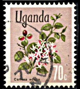 Uganda 123, used, Flower Definitive