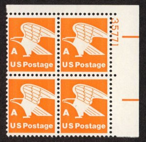 1978 Eagle A Plate Block Of 4 15c Postage Stamps, Sc# 1735, MNH, OG