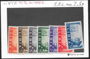 LIBYA Sc#95-101 Complete Mint Hinged Original Gum Set