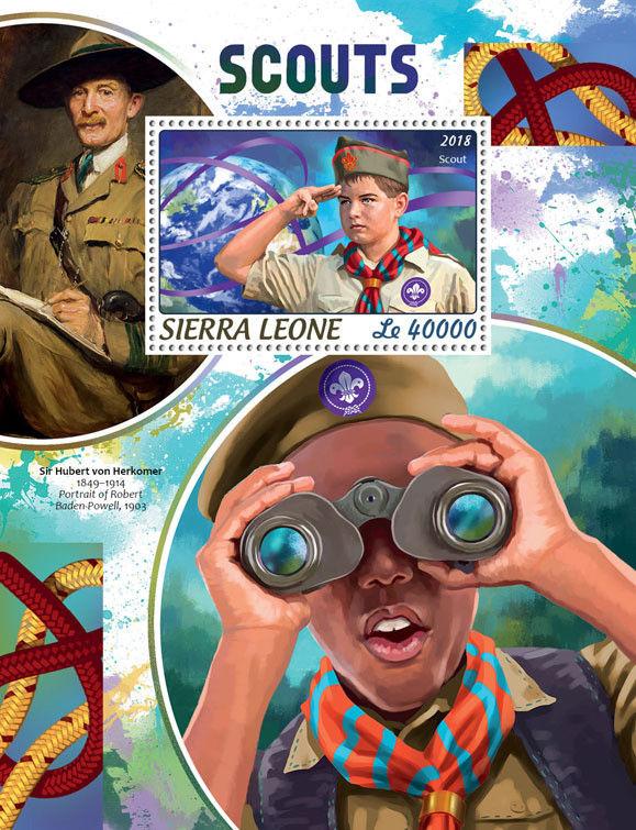 Z08 SRL18414b Sierra Leone 2018 Scouts MNH ** Postfrisch