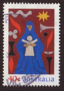 Australia 1999 Sc#1795, SG#1918 40c Madonna and Child USED-Fine.