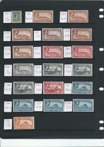 GIBRALTAR 1938-51 KG6 35 STAMPS AS SHOWN MM CAT £1490