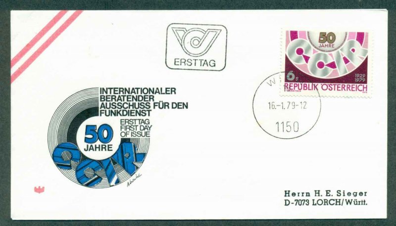 Austria 1978 CCIR Radio FDC lot32272