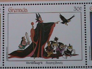 GRANADA- DISNEY CARTOON-SLEEPING BEAUTIFUL FULL SHEET MNH-VERY FINE