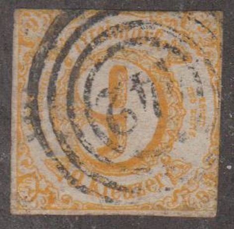 German States - Thurn & Taxis Scott #50 Stamp - Used Single