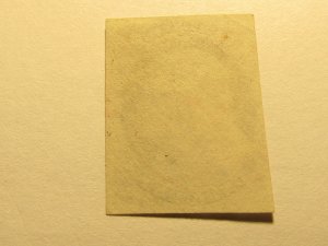 US STAMPS, Scott #9, RED NY City Deliver PAID Carrier Cancel, USED 1851, SCV$215