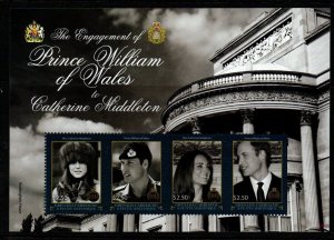 GRENADA GRENADINES PETITE SG4053 2011 ENGAGEMENT OF  WILLIAM AND KATE  MNH
