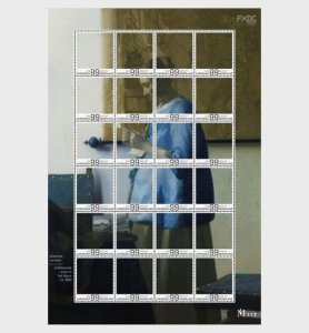Bonaire - Postfris/MNH - Sheet Vermeer, Brieflezende Vrouw 2025