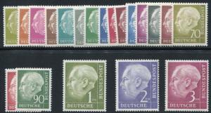 GERMANY 702-721 MINT NH HEUSS SET