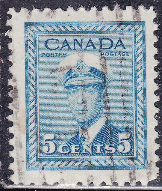 Canada 255 King George VI WWII War 1942