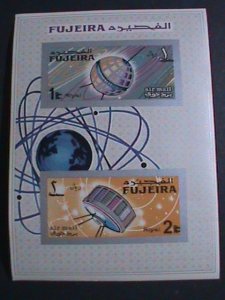 FUJEIRA-AIRMAIL-SPACE PROGRAMS- IMPERF- MNH SHEET -VERY FINE WITH ORIGINALGUM-