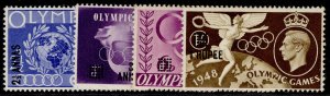 BRITISH POSTAL AGENCIES IN EA GVI SG27-30, 1948 olympic games set, M MINT.