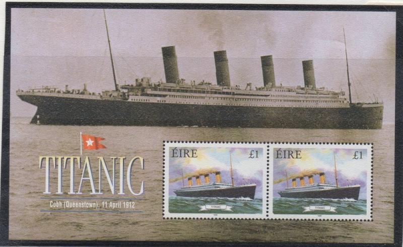 Ireland Sc 1172 1999 Titanic stamp souvenir sheet mint NH
