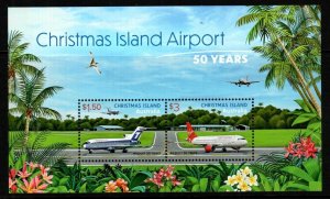 CHRISTMAS ISLAND 2024 AIRPORT MINIATURE SHEET MNH