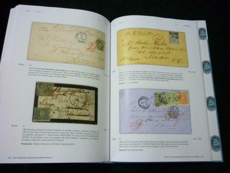 DAVID FELDMAN AUCTION CATALOGUE 2021 BRITISH GUIANA THE 'IMPERIUM' COLLECTION