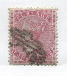 1856 QV 4d medium garter wmk used