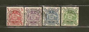 Australia SC#218-221 Coat of Arms of Australia Set of 4 Used