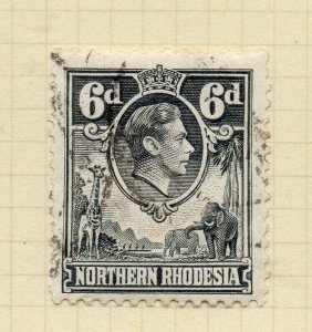 Northern Rhodesia 1938 Early Issue Fine Used 6d. NW-167044