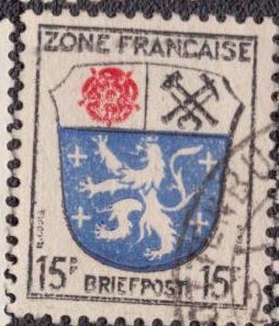 Germany -French Occupation 1945 -  4N7 Used