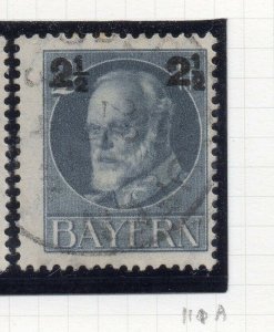 Bayern 1914 Early Issue Fine Used 2.5pf. Surcharged NW-10701