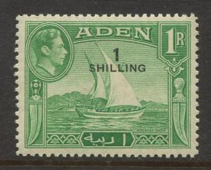 STAMP STATION PERTH Aden #43 KGVI Definitive Overprint Issue 1951 MLH CV$2.75.