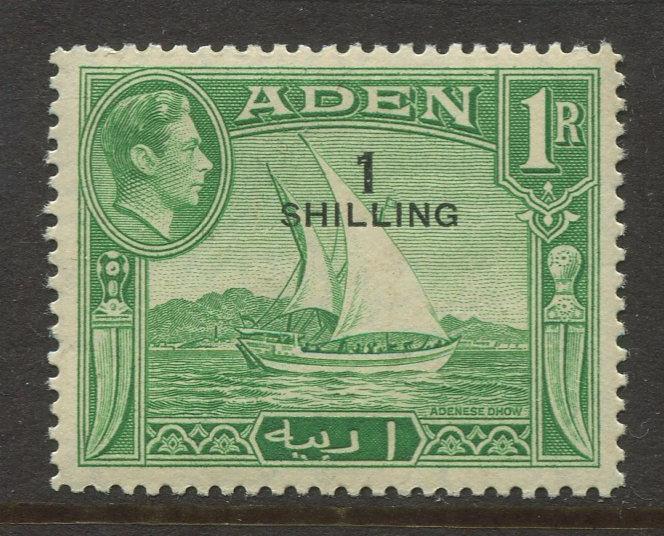 STAMP STATION PERTH Aden #43 KGVI Definitive Overprint Issue 1951 MLH CV$2.75.