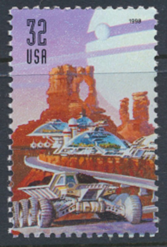 USA  SC# 3242 Used from envelope no gum no cancel   Space discovery  1998  se...