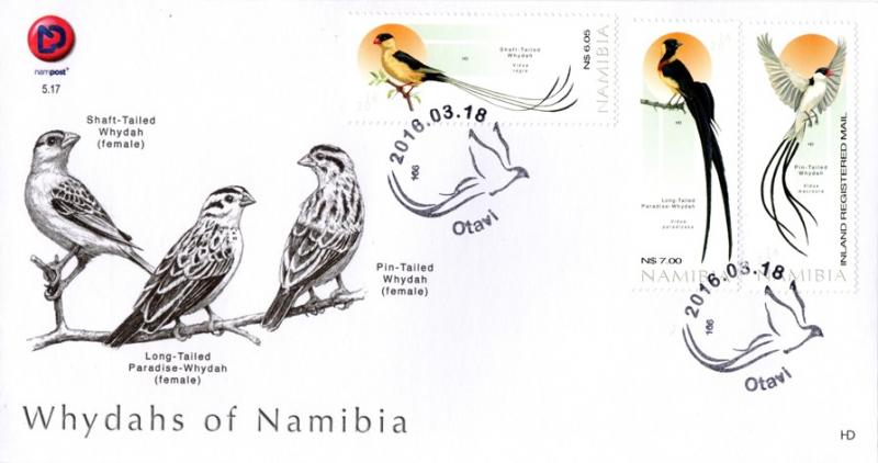 Namibia - 2016 Whydahs FDC