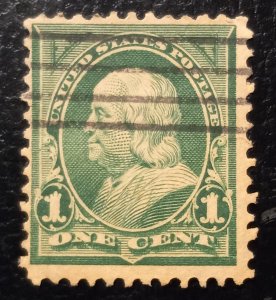 US #279 Used Deep Green F-VF