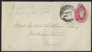 US 1900 WASHINGTON TO DC FROM THE RALEIGH HOTEL 4 PAGE INTERESTING LETTER ENCLOS