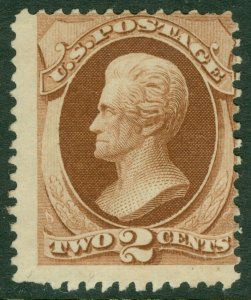 EDW1949SELL : USA 1870 Scott #146 Mint No Gum. 2 pulled perforations. Cat $115.