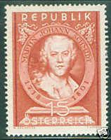 AUSTRIA Scott 575 MNH** Schmidt the painter 1951 CV$6.75