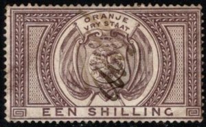 1878 Orange Free State Revenue One Shilling Duty Stamp Used Pen Cancel