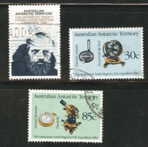 Australia Antartic Territory Scott L56-8 Used stamps 1983-4