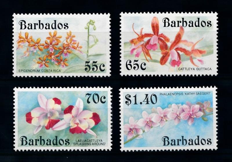 [79810] Barbados 1992 Flora Flowers Blumen Orchids  MNH