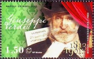 Bosnia and Herzegovina Mostar 2013 MNH Stamps Scott 291 Music Composer Verdi