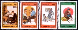 Grenada 1982 SC# 1093-6 Rockwell MNH-OG E28