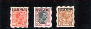 1927-30 DENMARK, Parcel Post - 3 values n . 1-3-4 MNH **