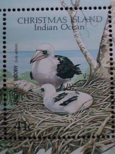 CHRISTMAS ISLAND-1990 SC# 274-WORLD STAMP EXHIBITION-LOVELY BIRDS-MNH- S/S VF