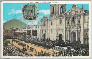 58669 - PERU - POSTAL HISTORY - CARD to AUSTRALIA - LA MERCED postmark paper-