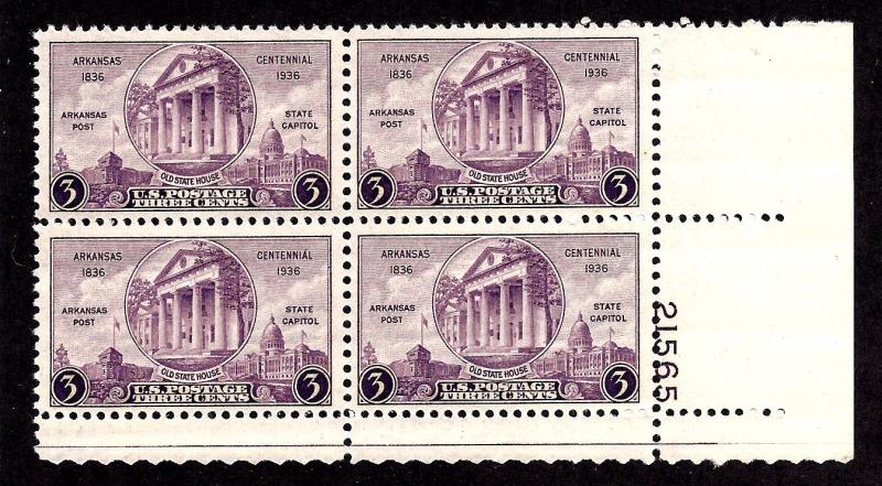 782 Mint,OG,NH... Plate Block of 4