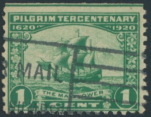 US 548 Pilgrim Tercentenary Issue; Used -- See details and scan