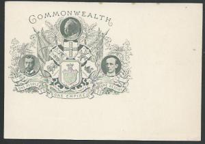 VICTORIA AUSTRALIA QV 1d Commonwealth commem postcard fine unused..........12444