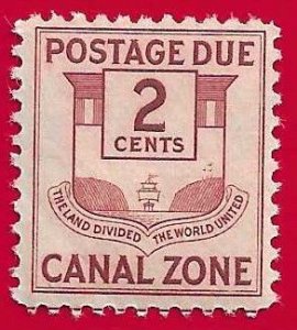 US CANAL ZONE Scott#J26 1932 2c CANAL ZONE SEAL - MH