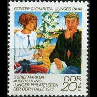 DDR 1973 - Scott# B172 Young Couple Set of 1 NH