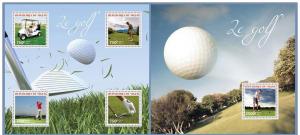 NIGER 2014 2 SHEETS nig14321ab GOLF 